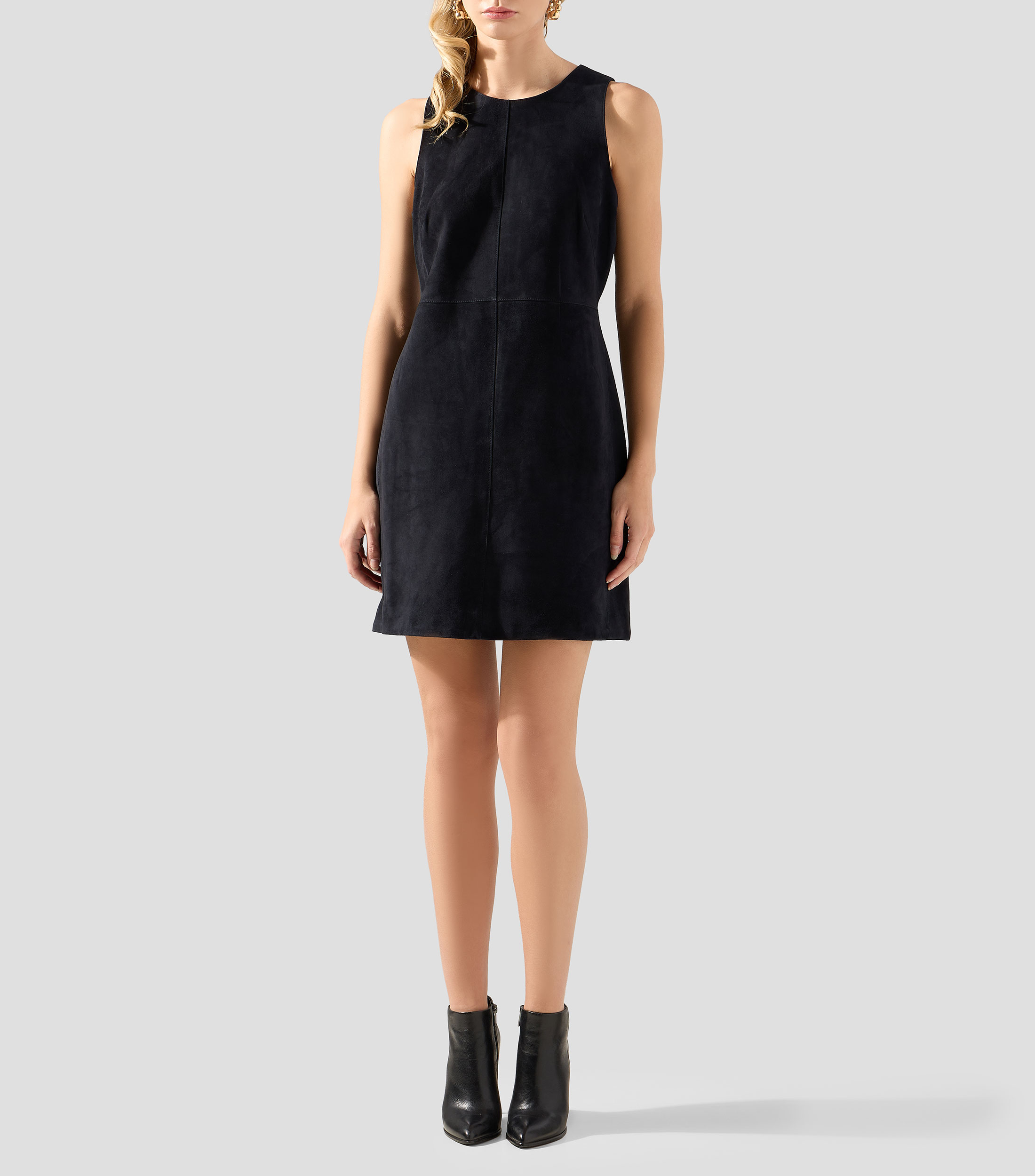 Vestido mido liso Mujer